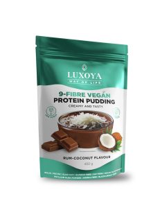   LUXOYA 9-FIBRE VEGAN PROTEIN PUDDING 9 FÉLE NÖVÉNYI ROSTTAL 450 g - Rumos - Kókuszos csokoládé ízű