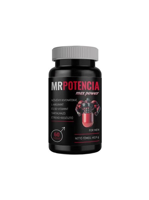 MrPotencia Max Power kúraszerú potencianövelő kapszula 60 darabos