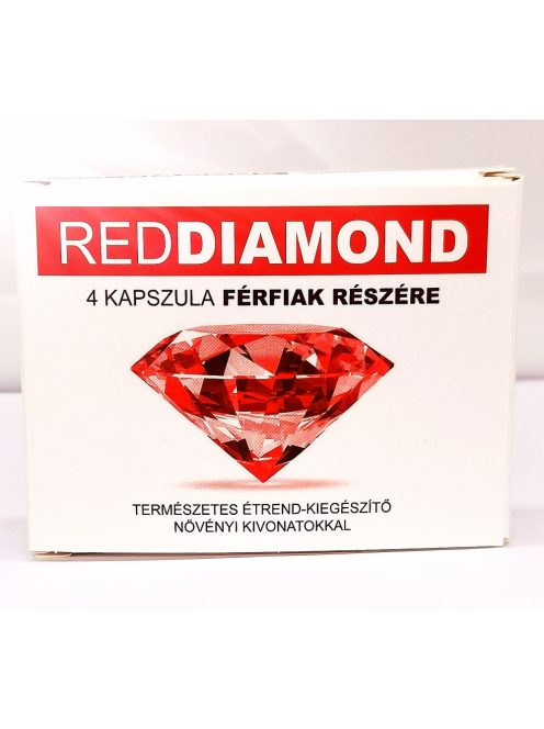 RED DIAMOND PENTRU BĂRBAȚI CAPSULE DE ÎMBUNĂTARE A POTENȚIALULUI - 4 BUC