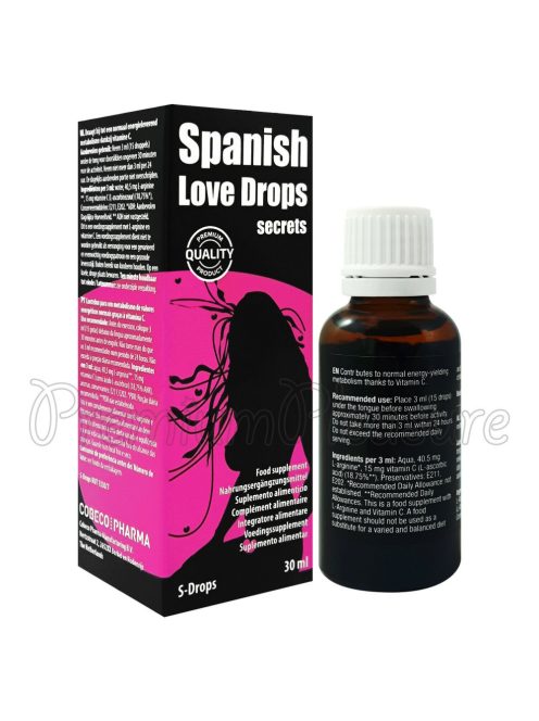 SPANISH LOVE DROPS SECRET DESIRE DROPS PENTRU FEMEI - 30 ML